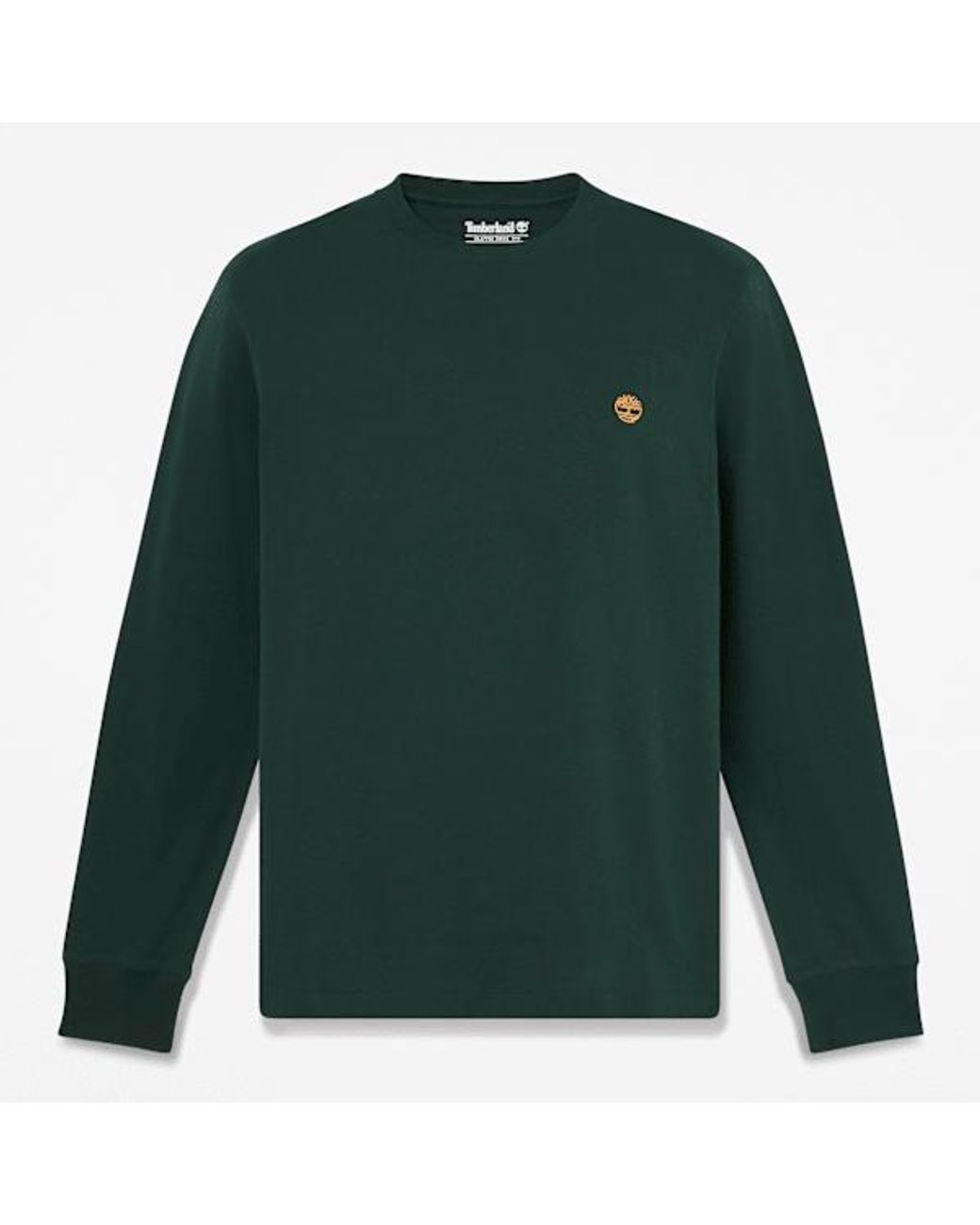 Timberland Green Dunstan River Slim Embroidered Long-Sleeve T-Shirt For for men