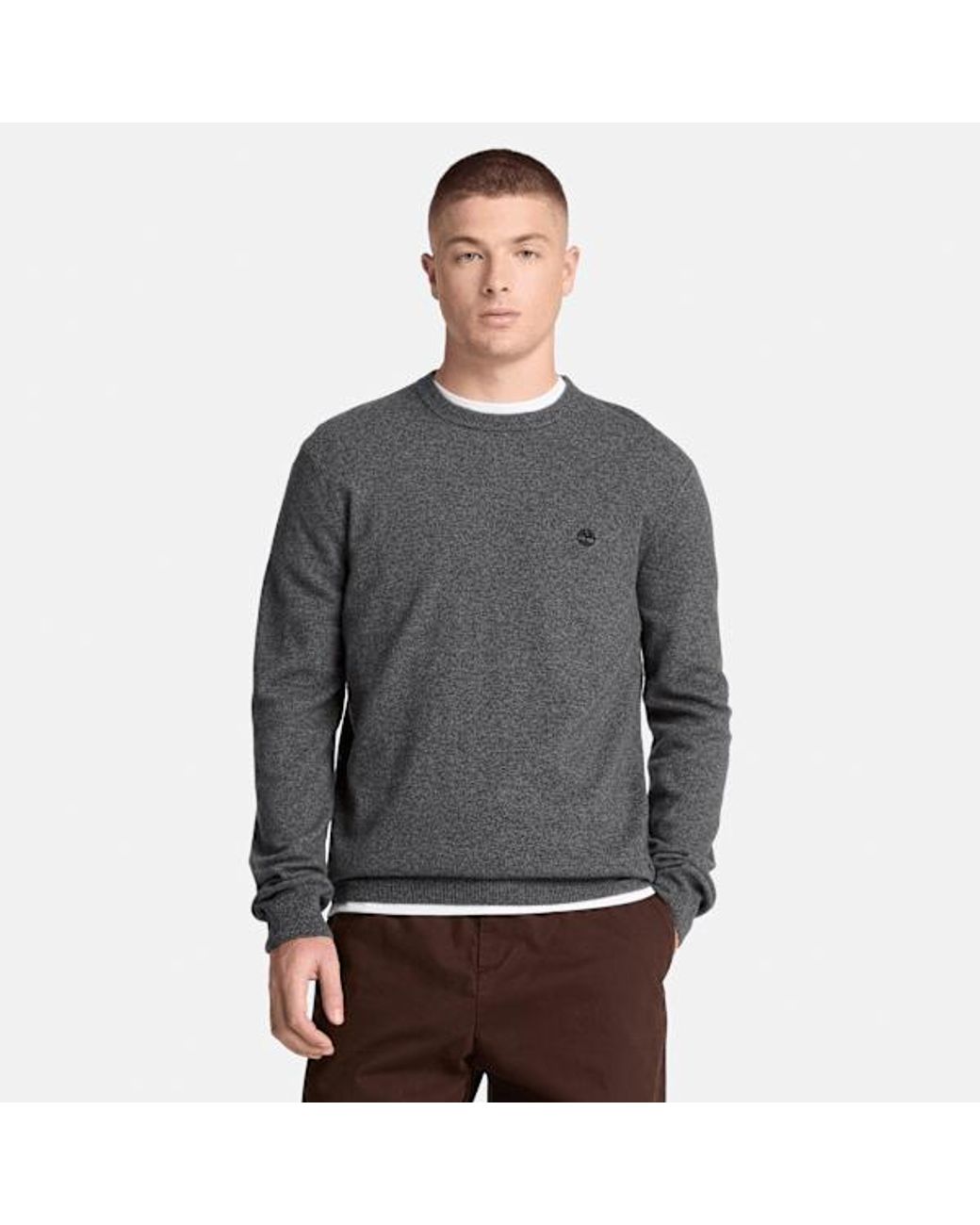 Timberland Gray Cohas Brook Merino Crewneck Jumper For for men