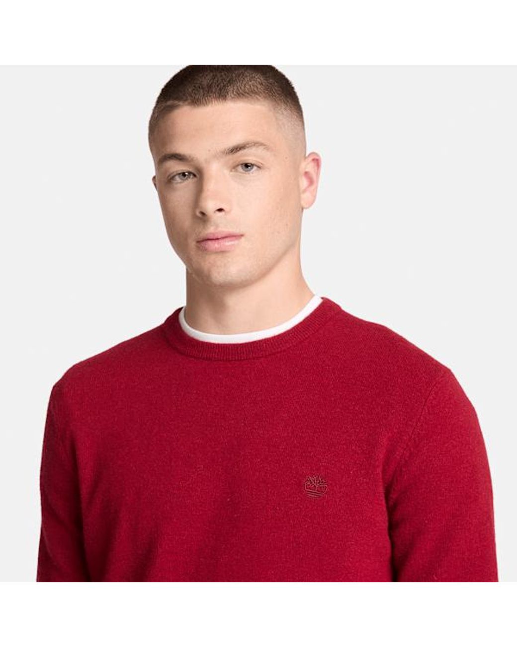 Timberland Red Cohas Brook Merino Crewneck Jumper For for men