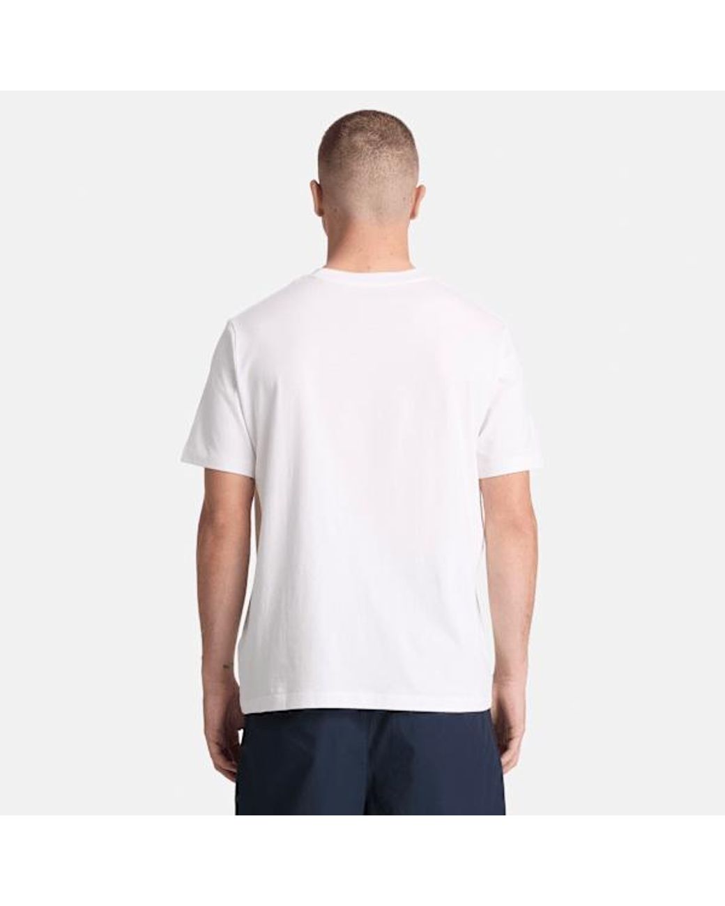 Timberland White All Gender Berlin Short-Sleeve T-Shirt