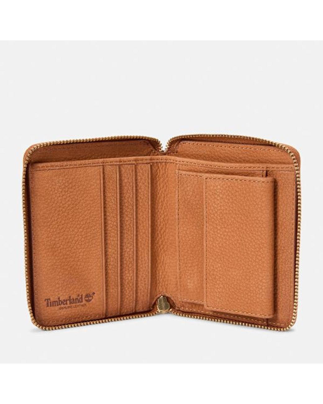 Timberland Brown Tuckerman Zip Wallet With Coin Pocket