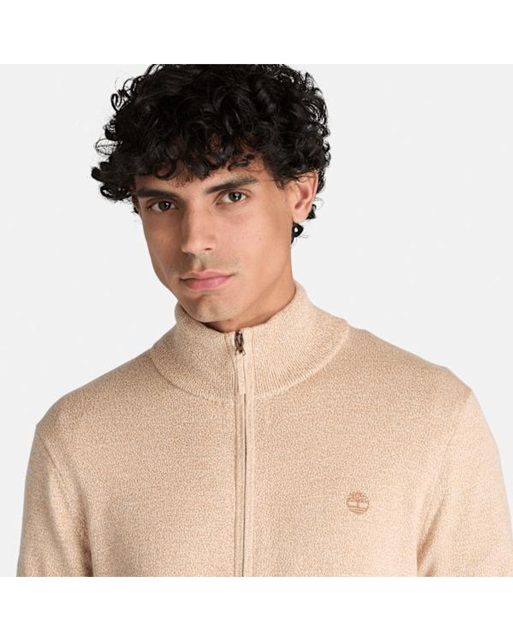 Timberland Natural Williams River Cotton Full-Zip Jumper For for men