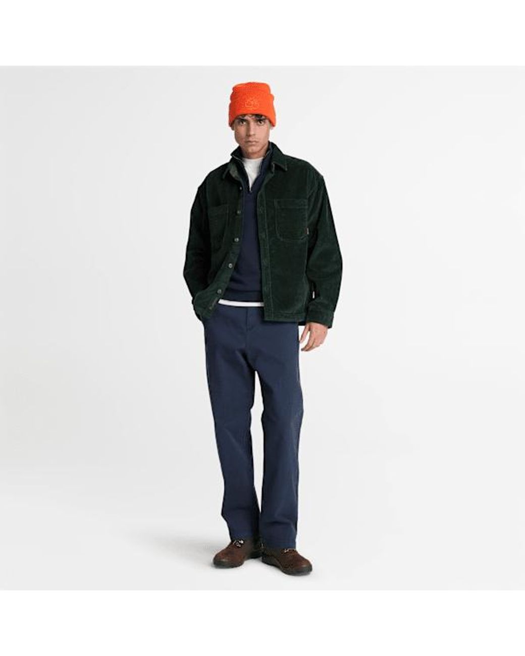 Timberland Blue Peached Heavy Twill Chino Trouser For for men