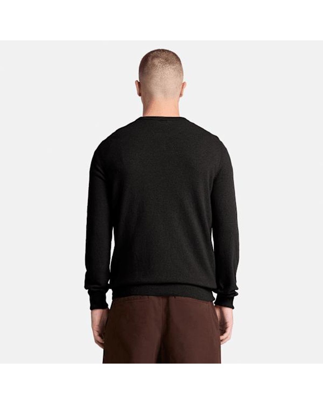 Timberland Black Cohas Brook Merino Crewneck Jumper For for men