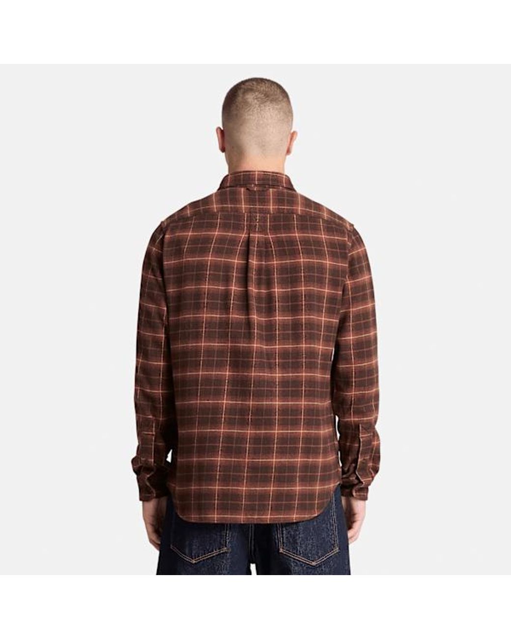 Timberland Brown Flannel Check Regular Shirt For for men