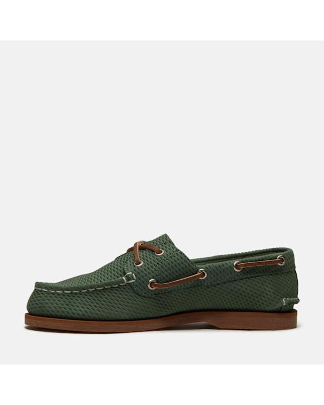 Timberland Green Classic Boat Shoe For