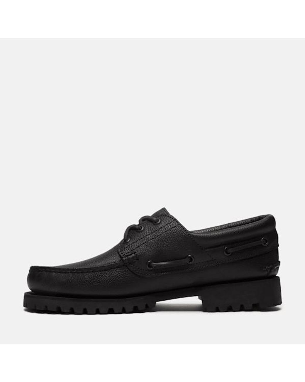 Timberland Brown Authentic 3-Eye Lug Handsewn Boat Shoe For for men