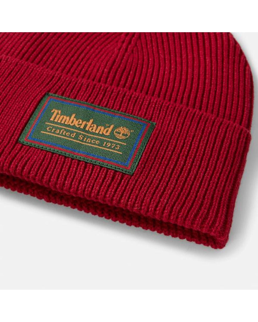 Timberland Red Crafted Beanie For for men