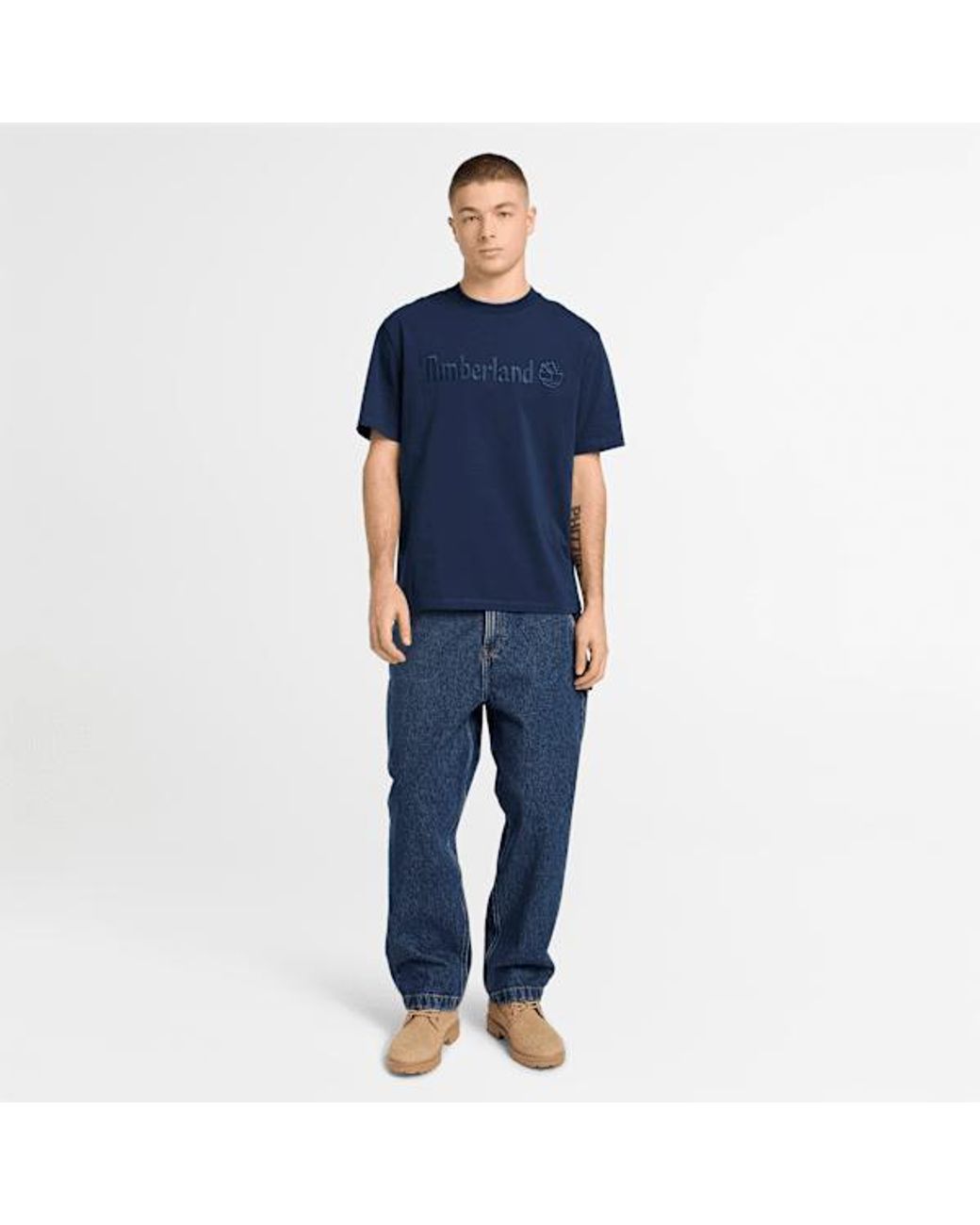 Timberland Blue Hampthon Short-Sleeve T-Shirt For for men