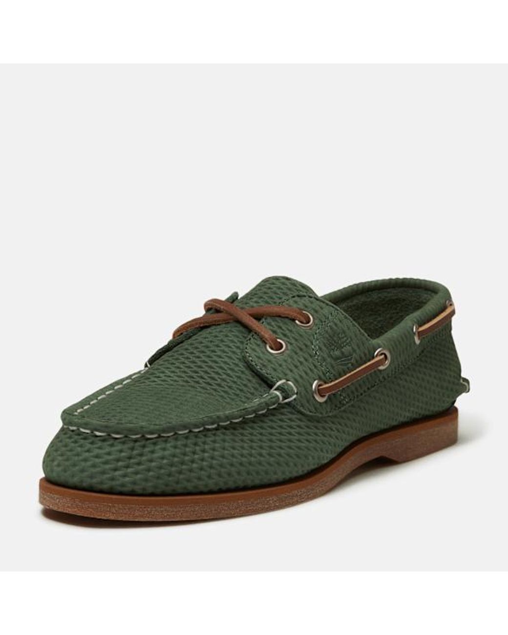 Timberland Green Classic Boat Shoe For