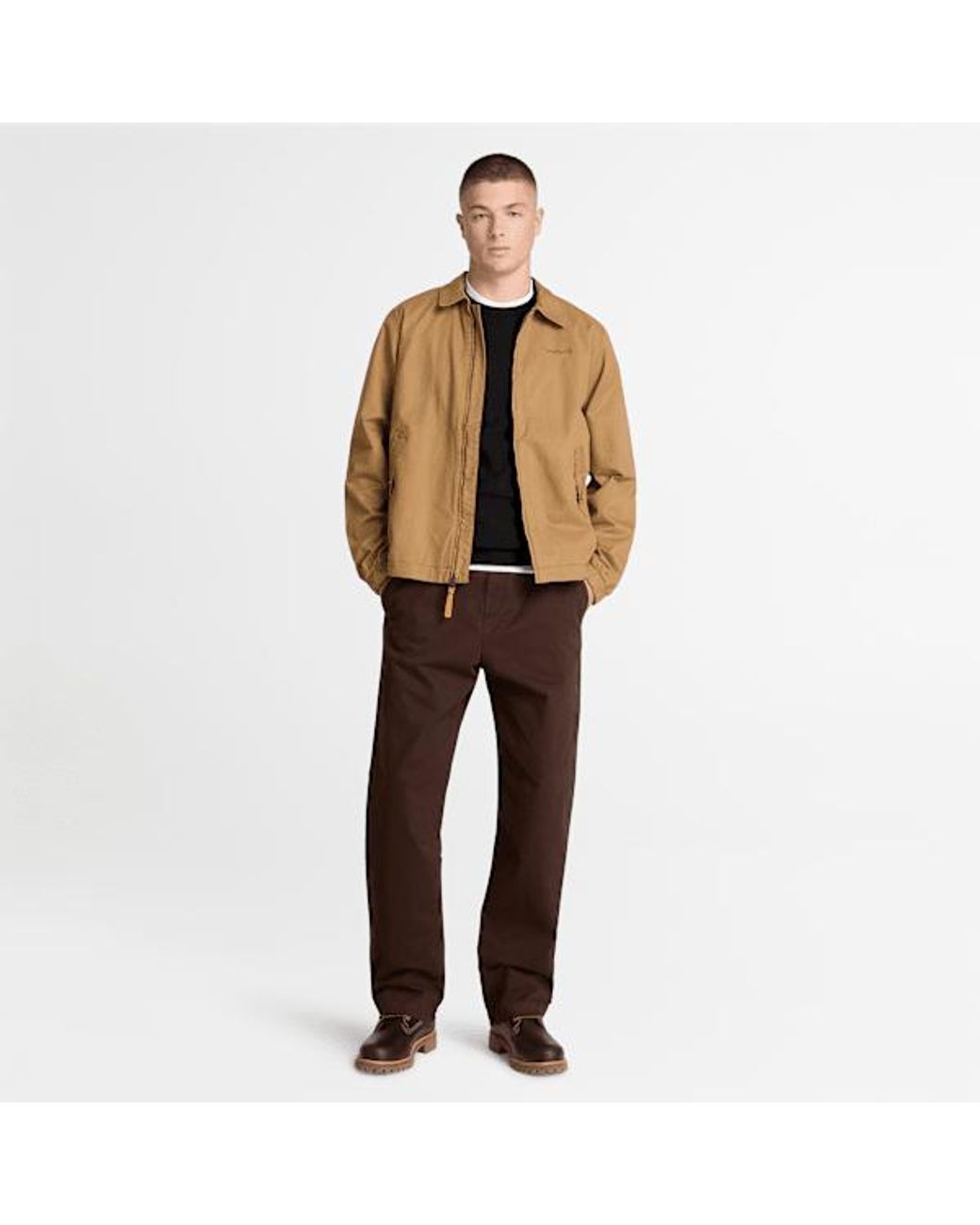 Timberland Black Cohas Brook Merino Crewneck Jumper For for men