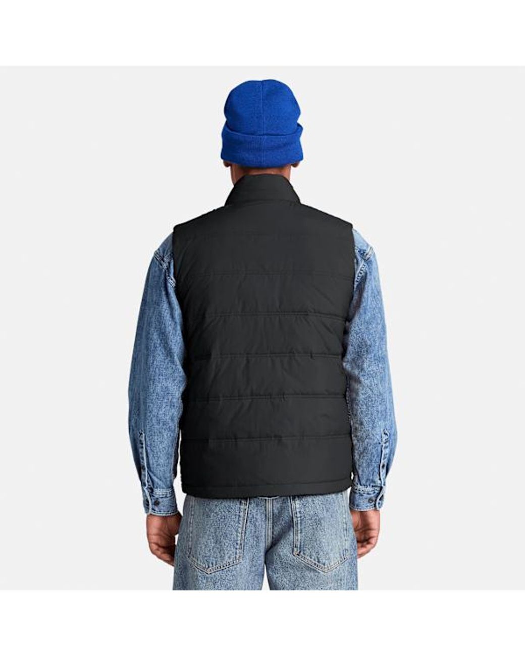 Timberland Black Axis Peak Water Repellent Puffer Vest For for men