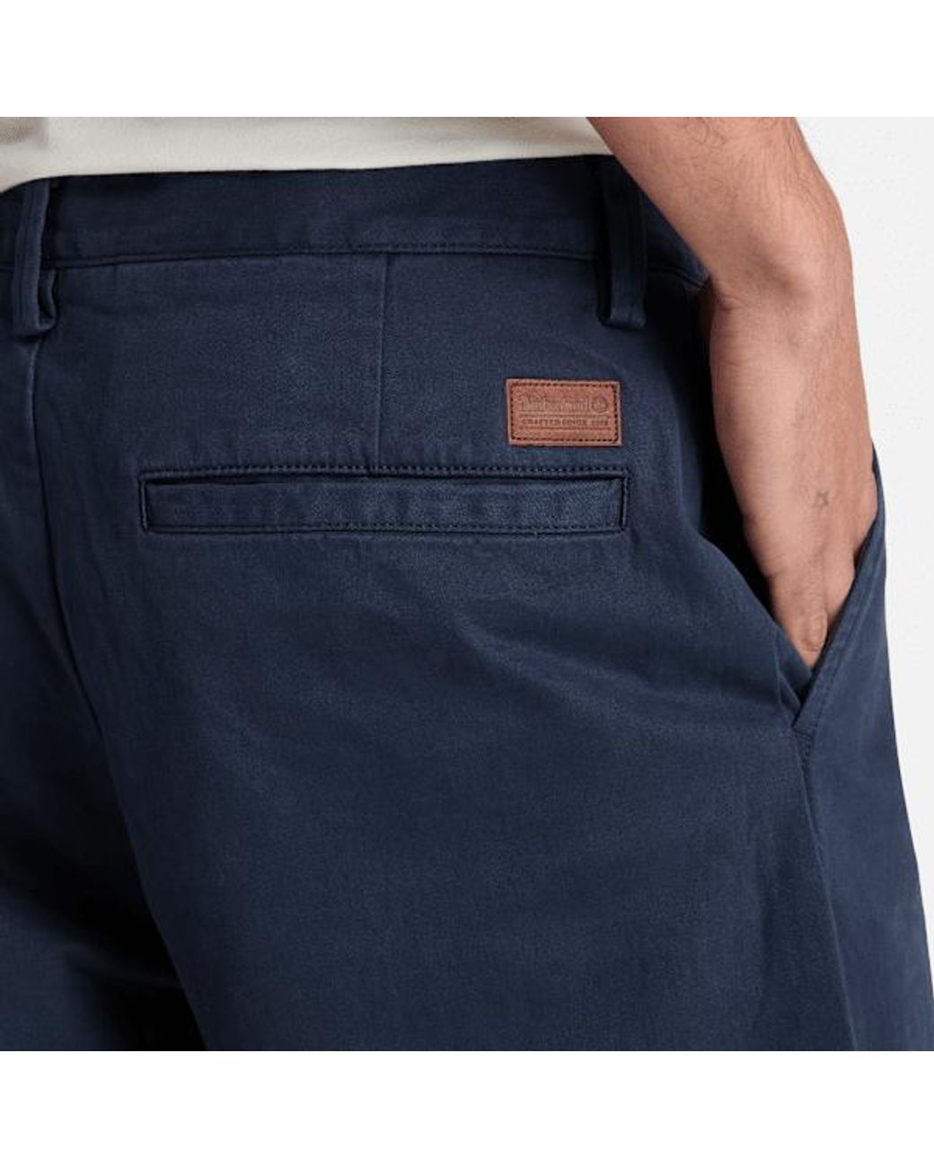 Timberland Blue Peached Heavy Twill Chino Trouser For for men