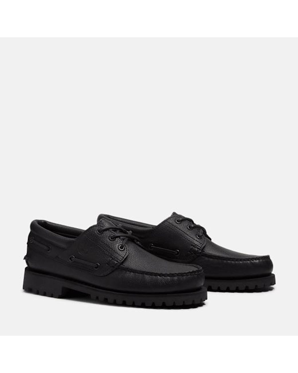 Timberland Brown Authentic 3-Eye Lug Handsewn Boat Shoe For for men