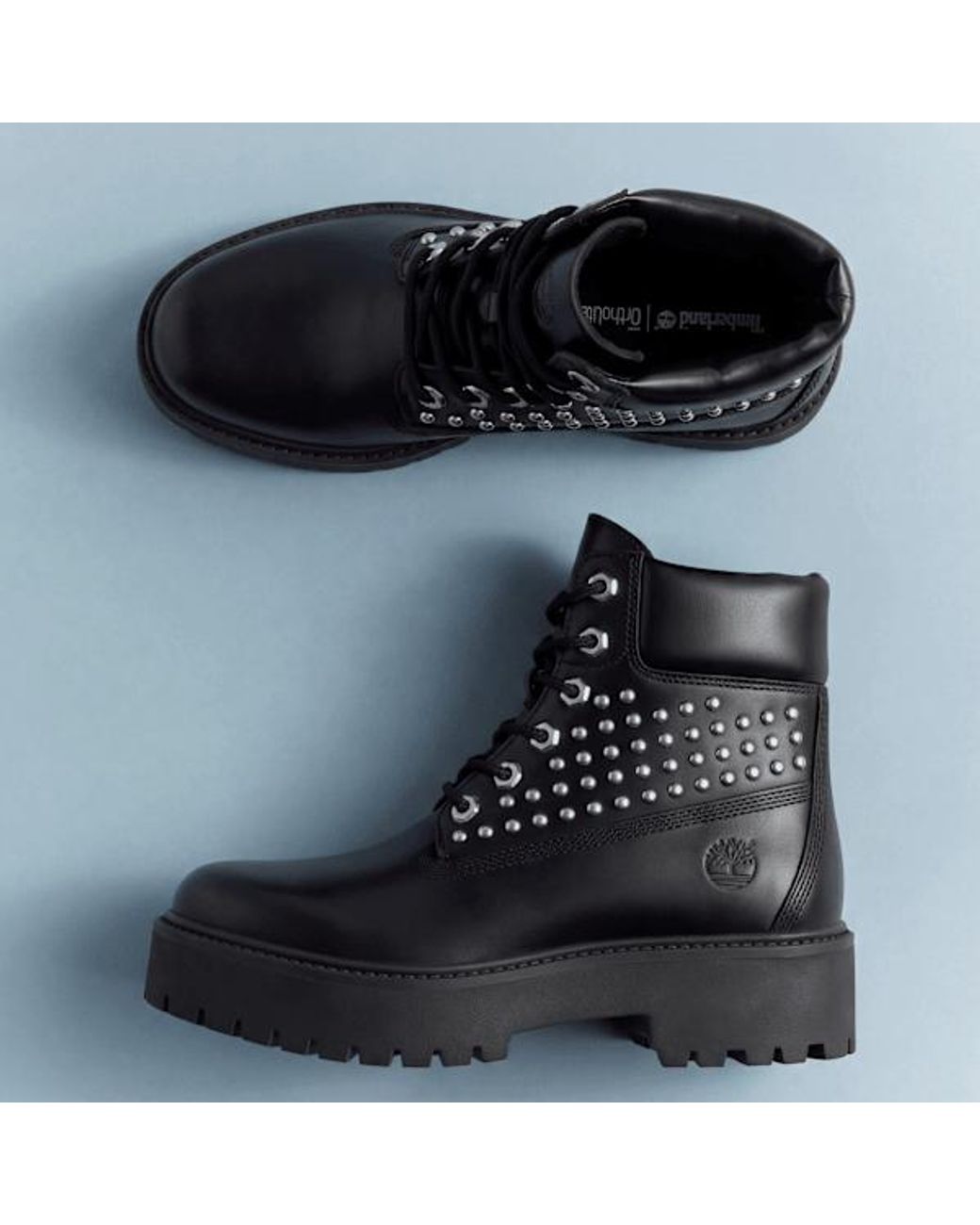 Timberland Black Stone Street Platform 6-Inch Boot For