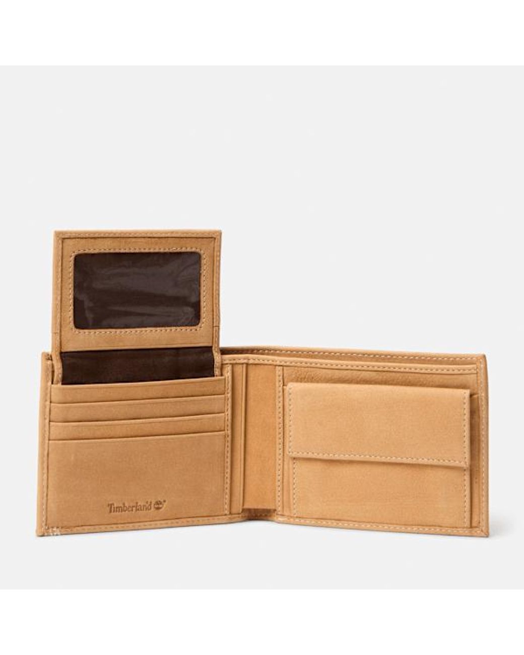 Timberland Natural New Rain 2.0 Large Trifold Wallet With Coin Pocket for men