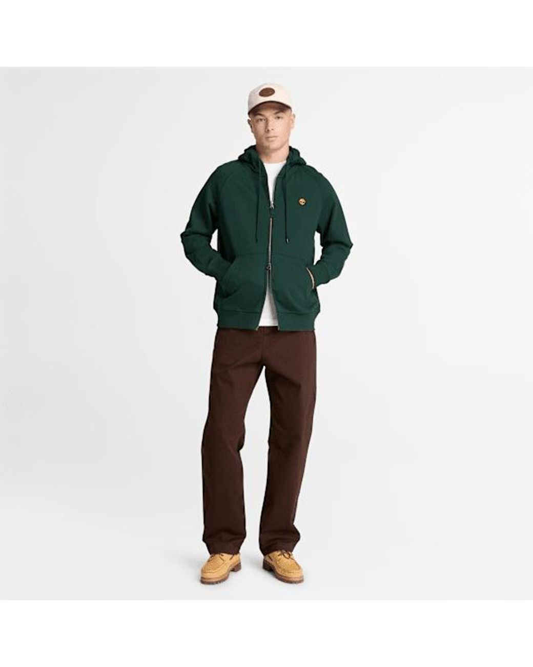 Timberland Green Exeter River Full-Zip Hoodie For for men