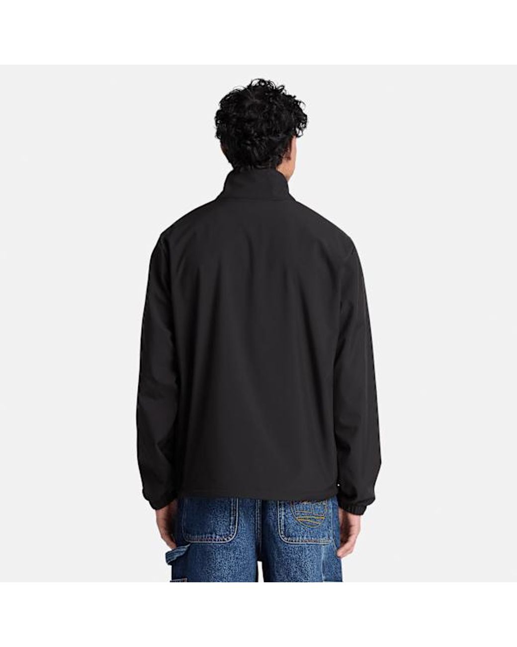 Timberland Black Windproof Full-Zip Softshell Jacket For for men