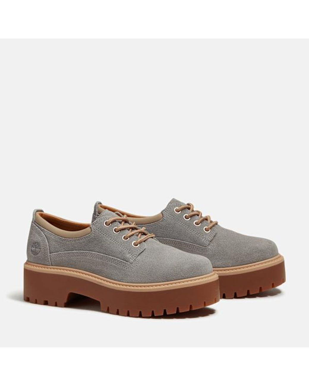 Timberland Brown Stone Street Platform Shoe For