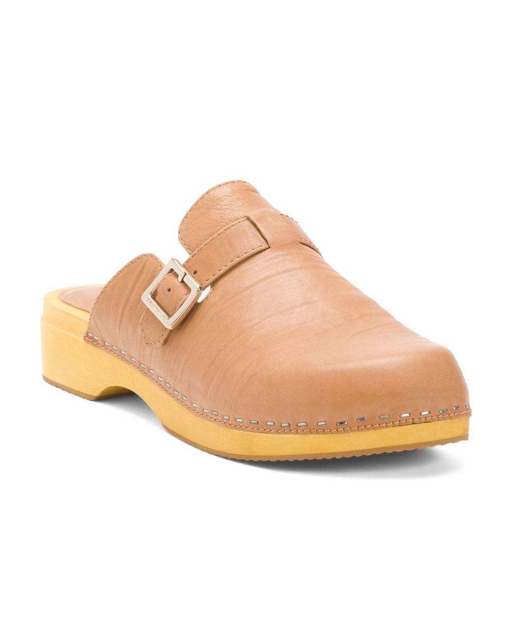 Tj Maxx Natural Leather Nitro Platform Clogs For
