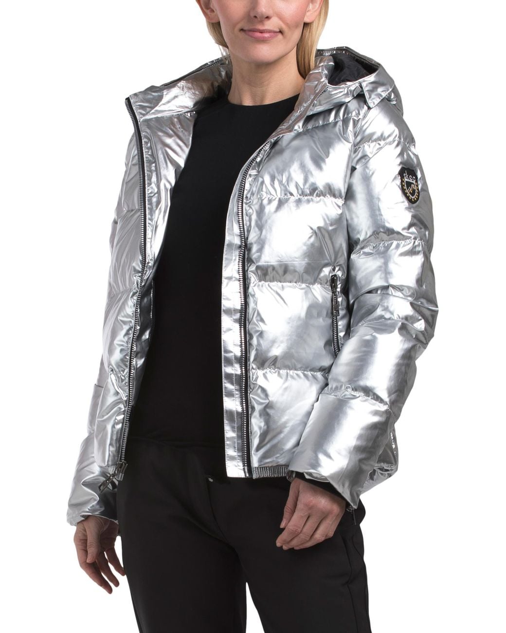 Tj Maxx Gray Jojo Lux Puffer Jacket For Nylon/Polyester