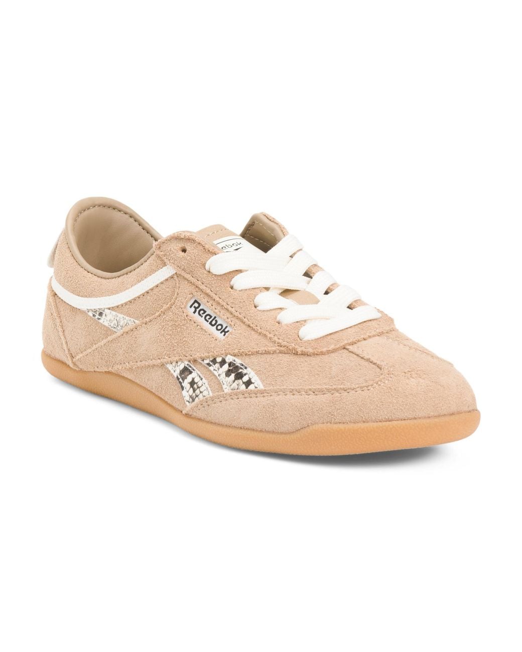 TJ Maxx Suede Stratoflex T-Toe Sneakers For in Natural | Lyst