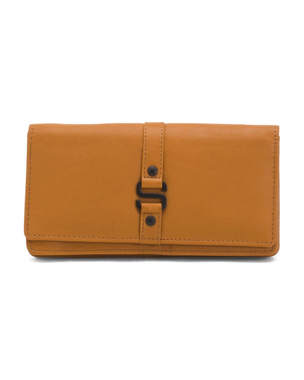 Tj Maxx Brown Leather Large Wallet For