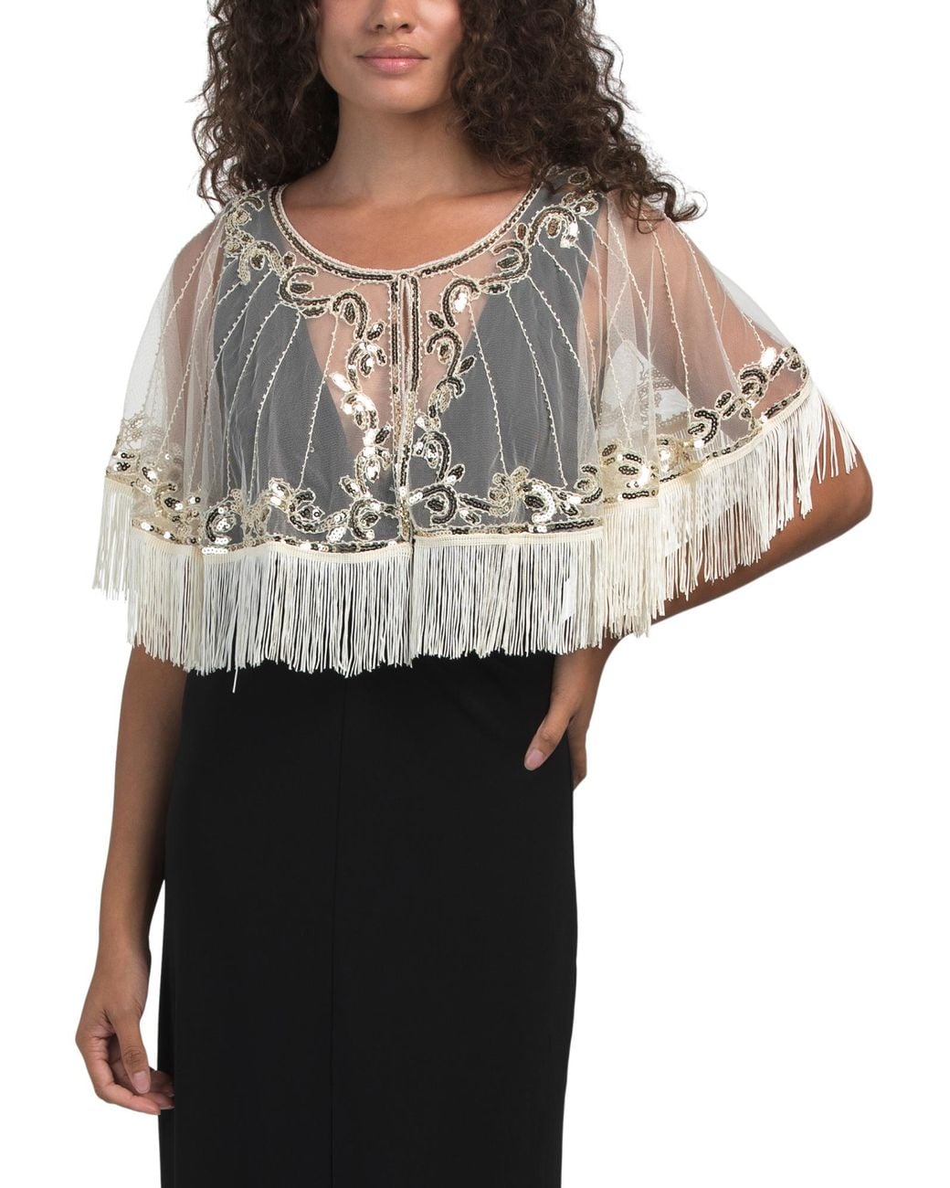 Tj Maxx Gray Evening Capelet For Polyester
