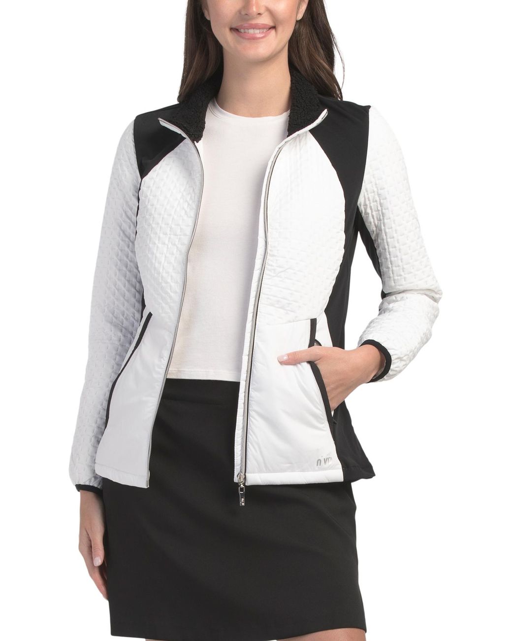 Tj Maxx White Upf 40 Quick Drying Brushed Inside Mikaela Jacket, Polyester