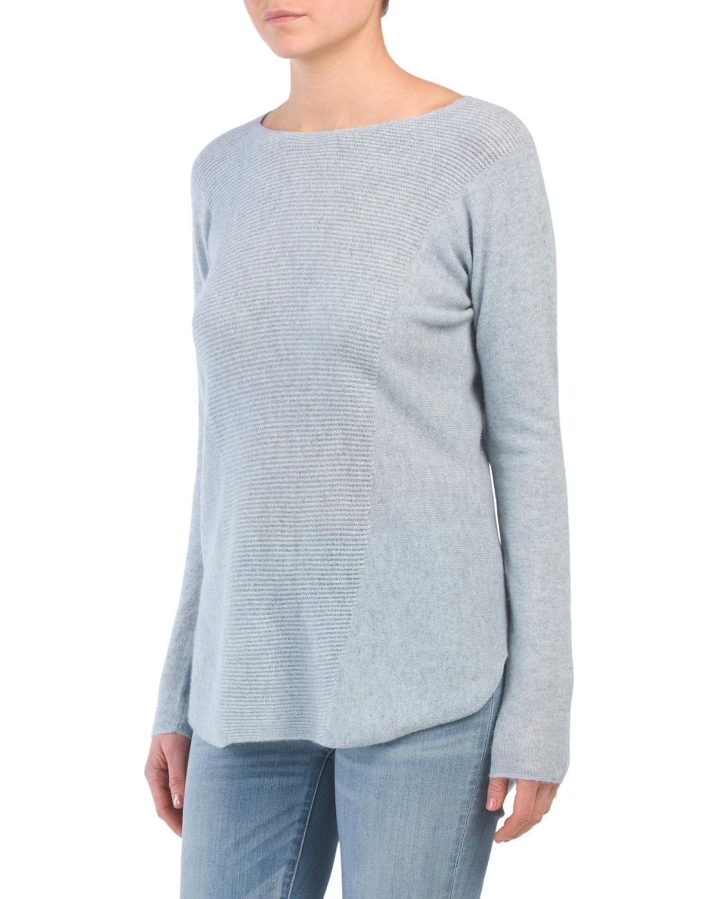 round hem sweater