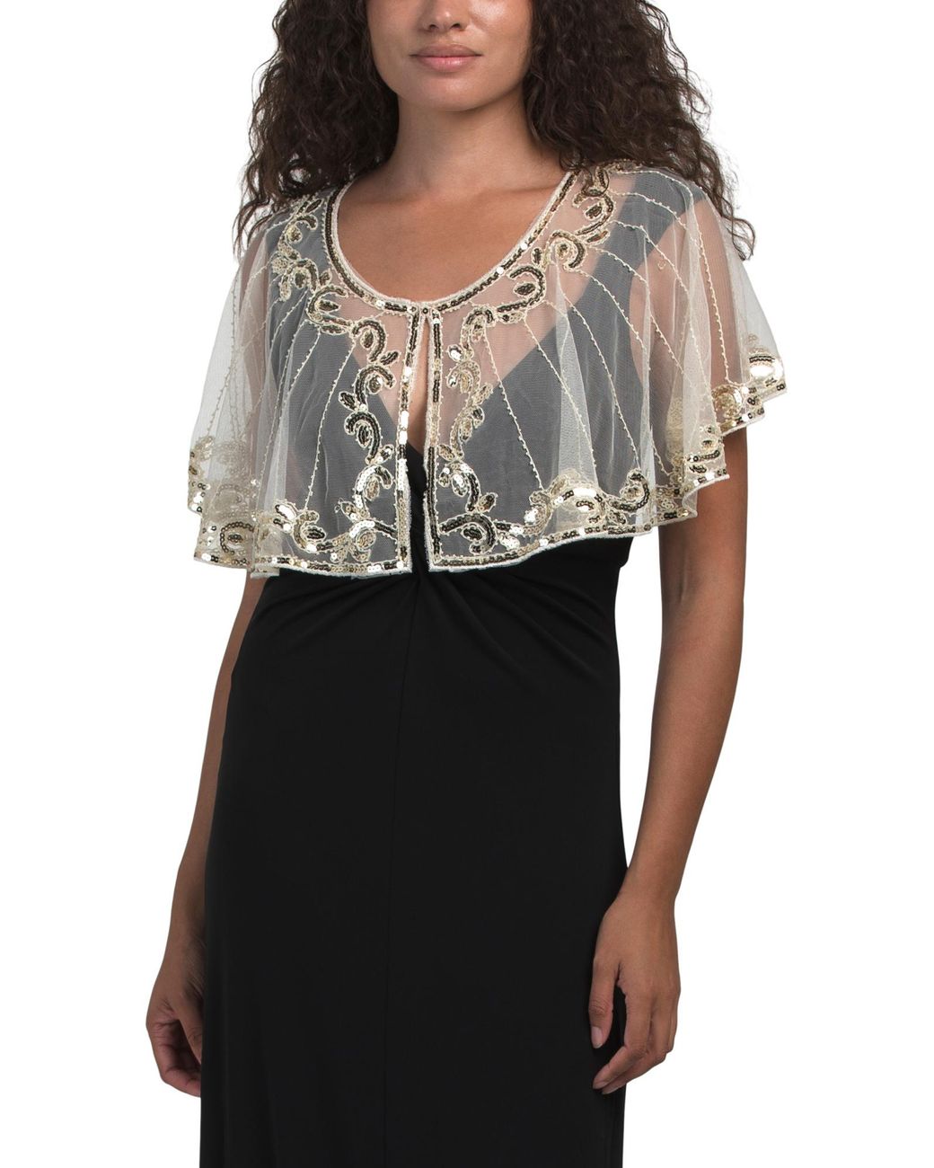 Tj Maxx Black Evening Capelet For Polyester