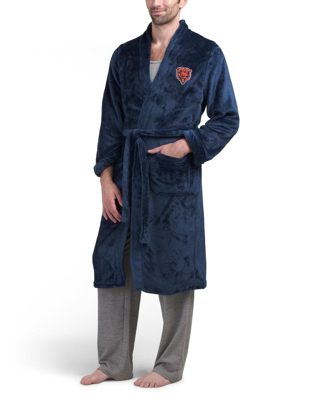Tj Maxx Blue Bathrobe For Polyester for men