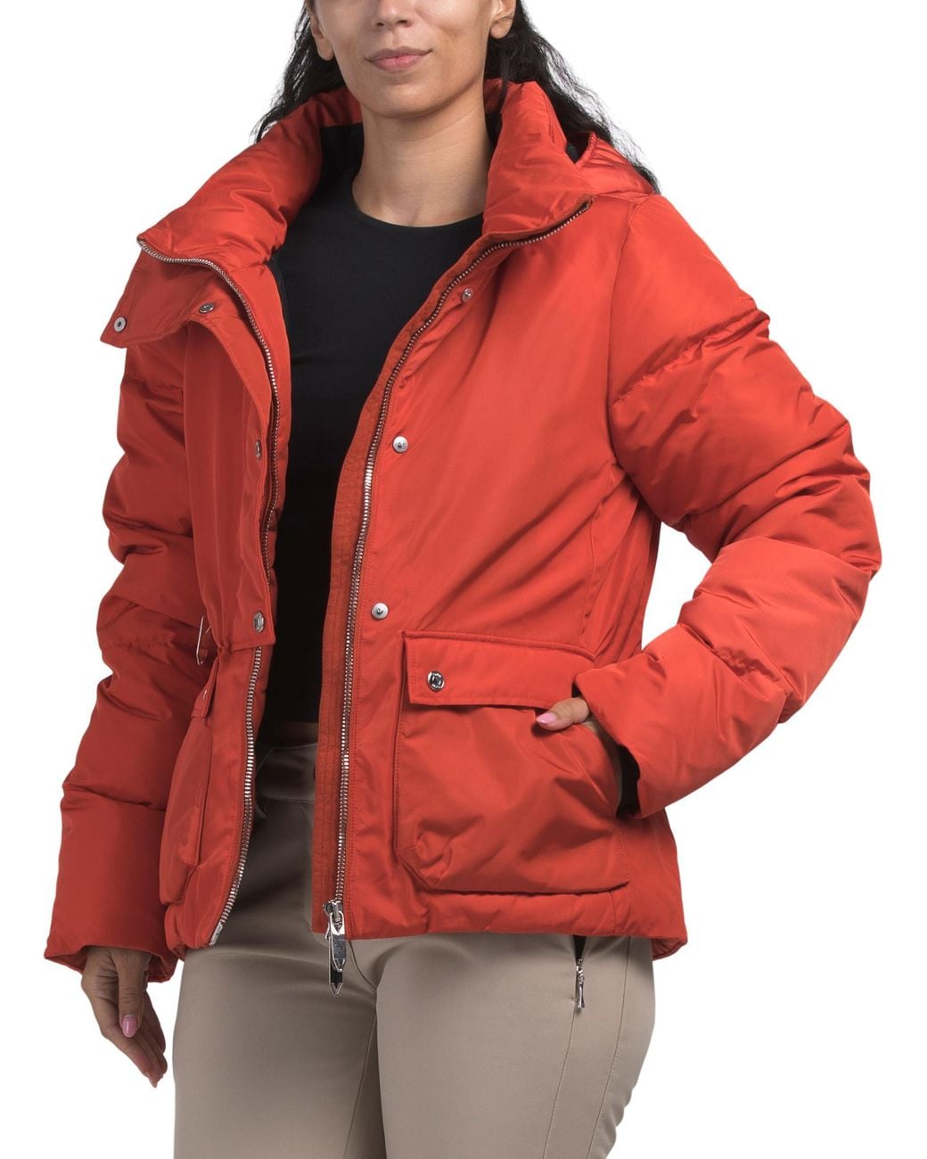 Tj Maxx Red Hazel Down Ski Jacket, Polyester