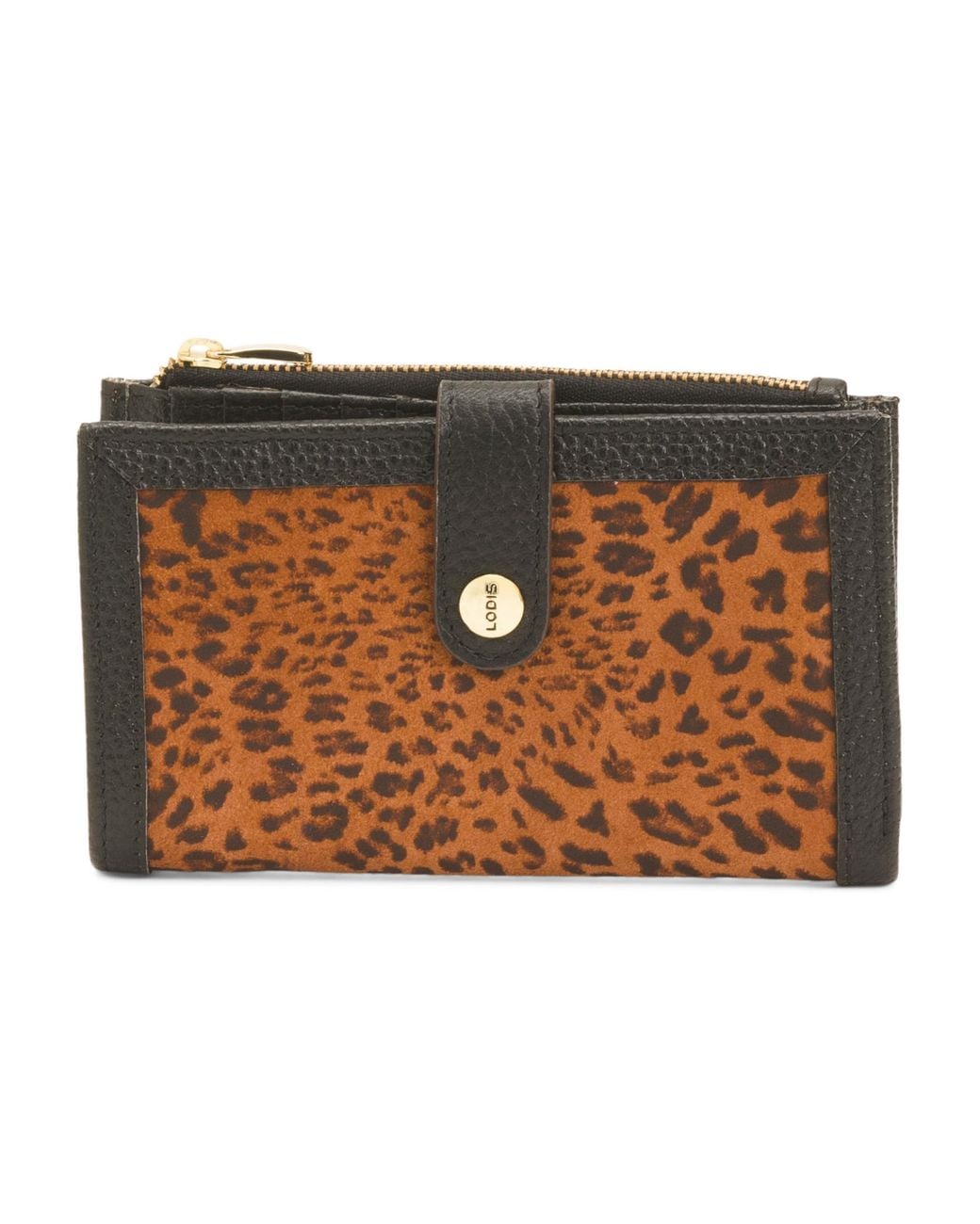 TJ Maxx Suede French Wallet For Leather//Suede in Brown | Lyst