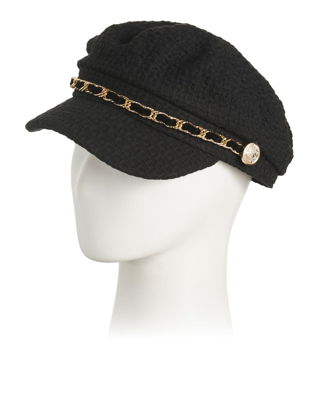 Tj Maxx Black Newsboy Cap For Polyester