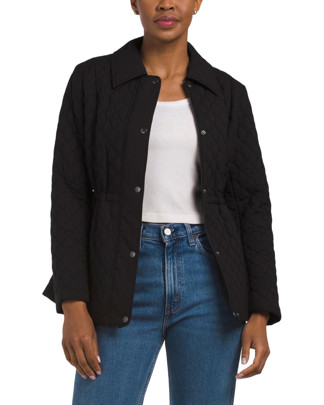 Tj Maxx Black Quilted Jacket, Polyester