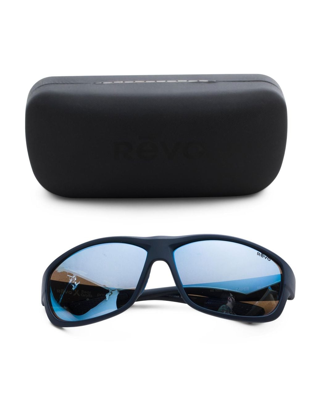 Tj Maxx Black 66Mm Caper Polarized Rectangular Sunglasses For for men