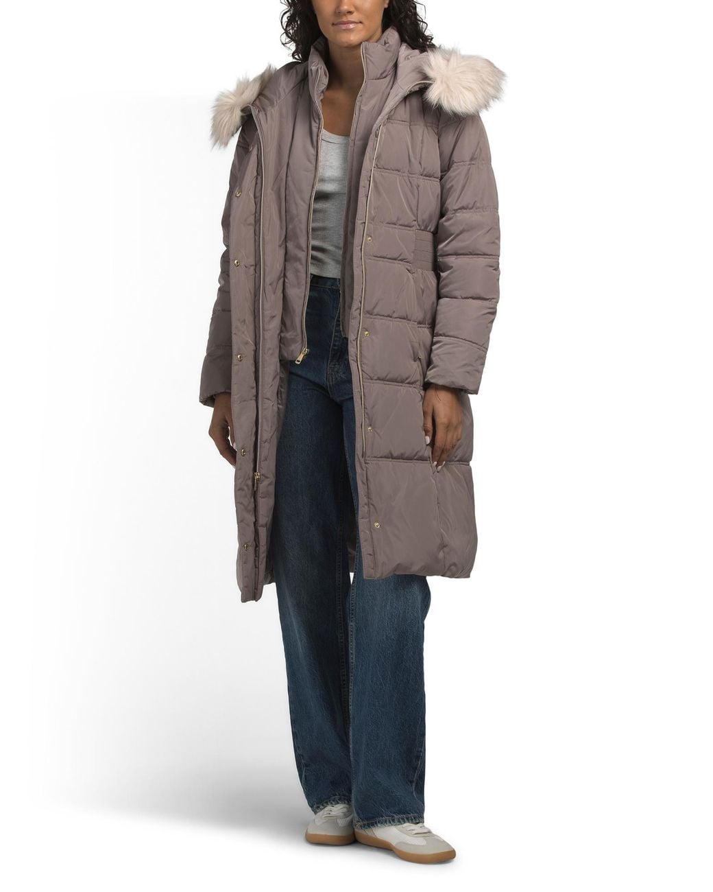 Tj Maxx Multicolor Down Fill Long Heavyweight Jacket, Polyester/Acrylic