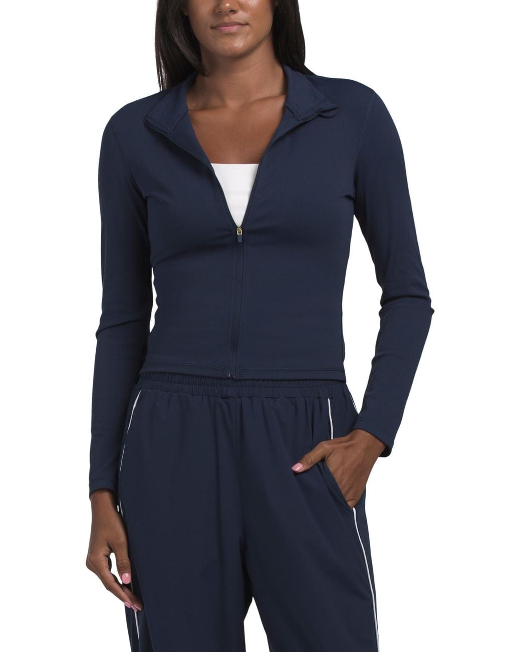 Tj Maxx Blue Butter Soft Jacket, Spandex/Polyester