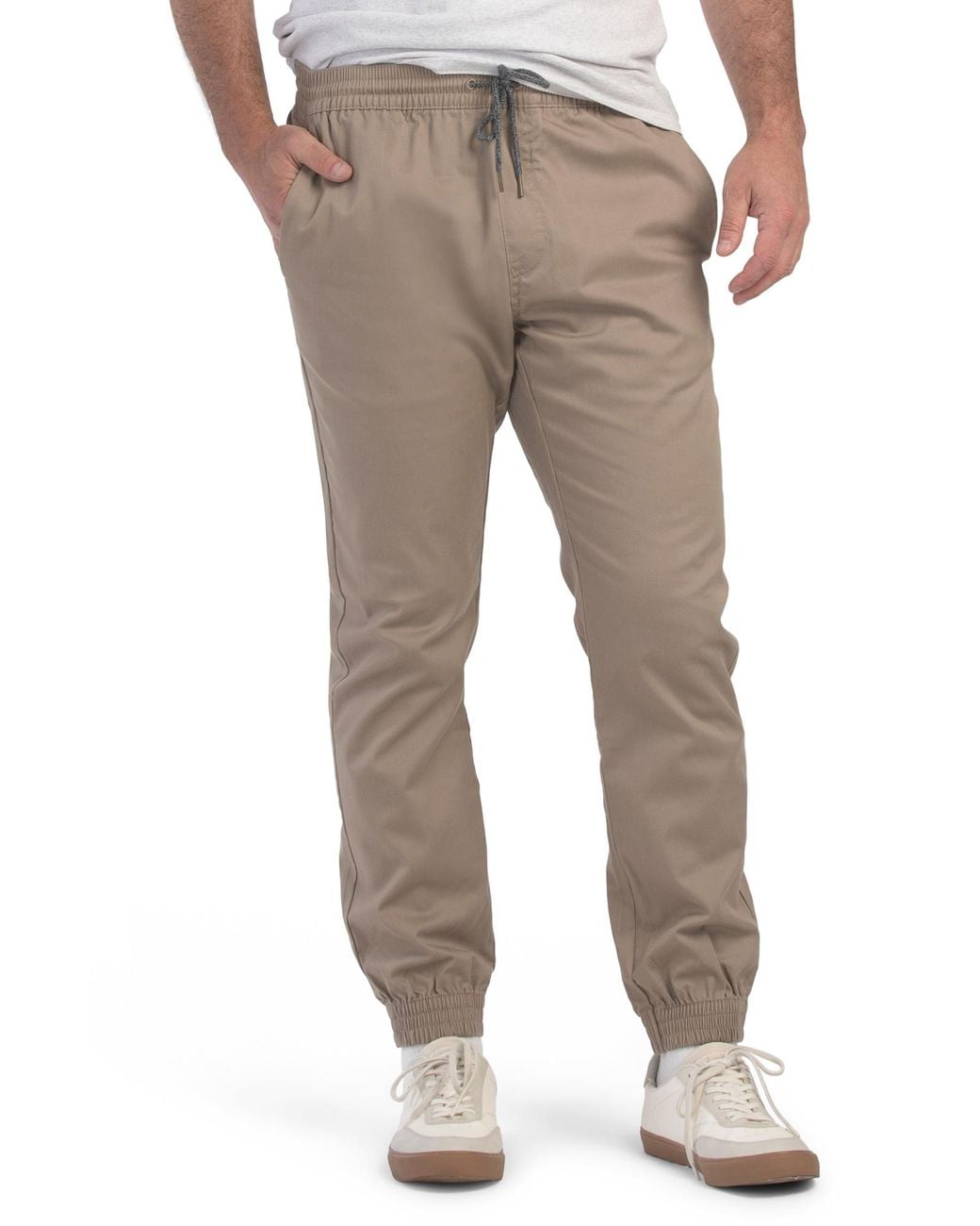 Tj Maxx Gray Slim Joggers, Cotton/Polyester