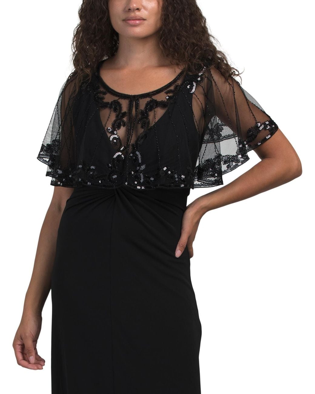 Tj Maxx Black Evening Capelet For Polyester