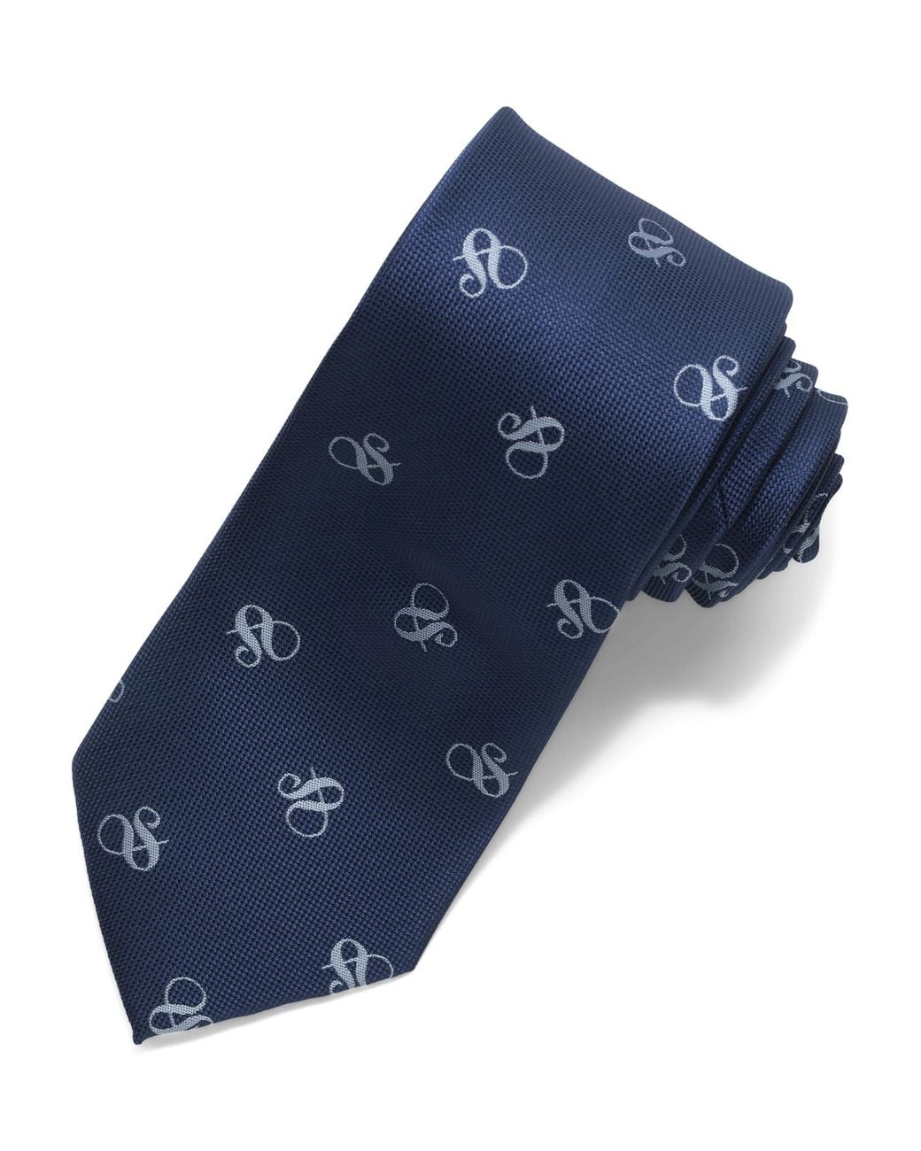 Tj Maxx Blue Contrast Patterned Tie For Polyester for men