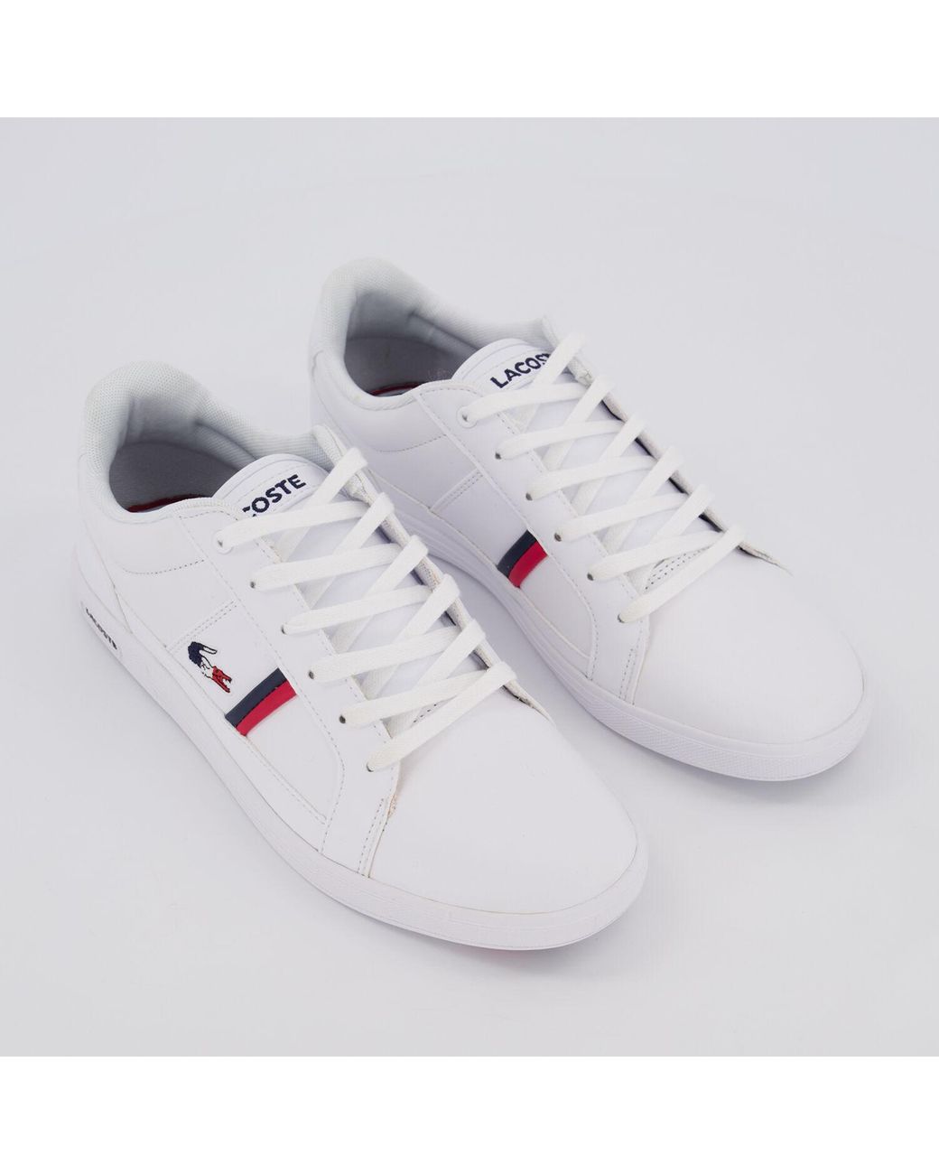 Lacoste Leather Europa Trainers in White for Men | Lyst UK