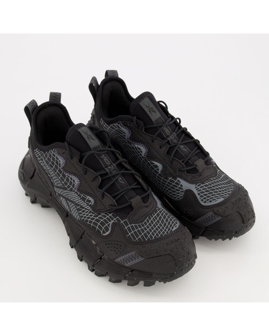 Reebok Lace Zig Ii Edge Trainers in Black for Men Lyst UK