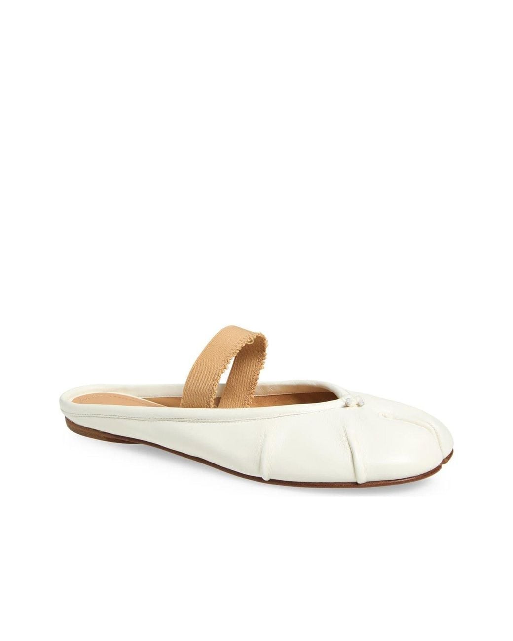 Maison Margiela White Tabi Flat Shoes