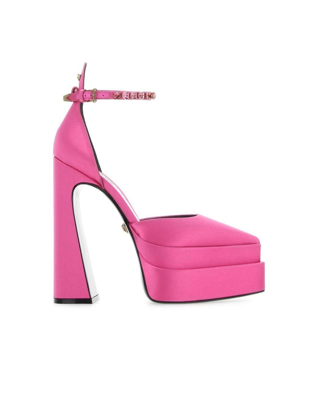 Versace Pink Aevitas Pointy Platform Pumps