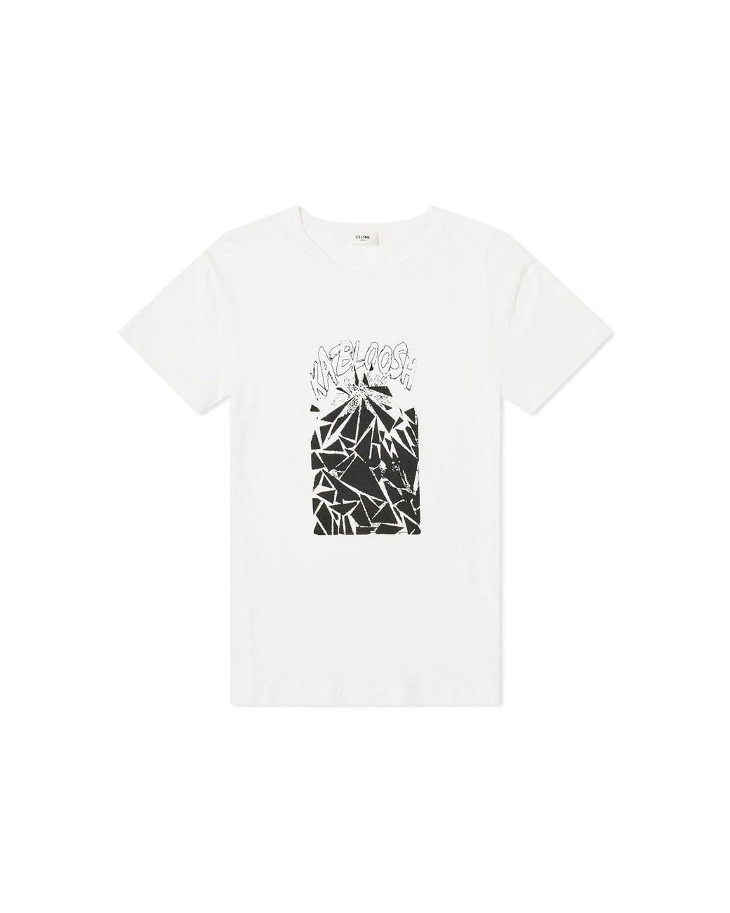 Céline White Printed Cotton T for men