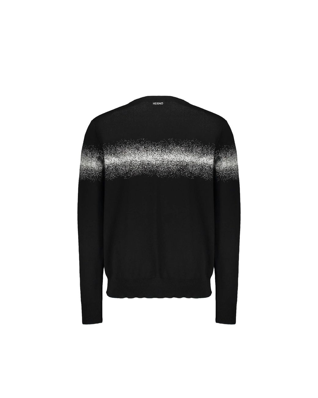 Herno Black Cotton Blend Pullover for men