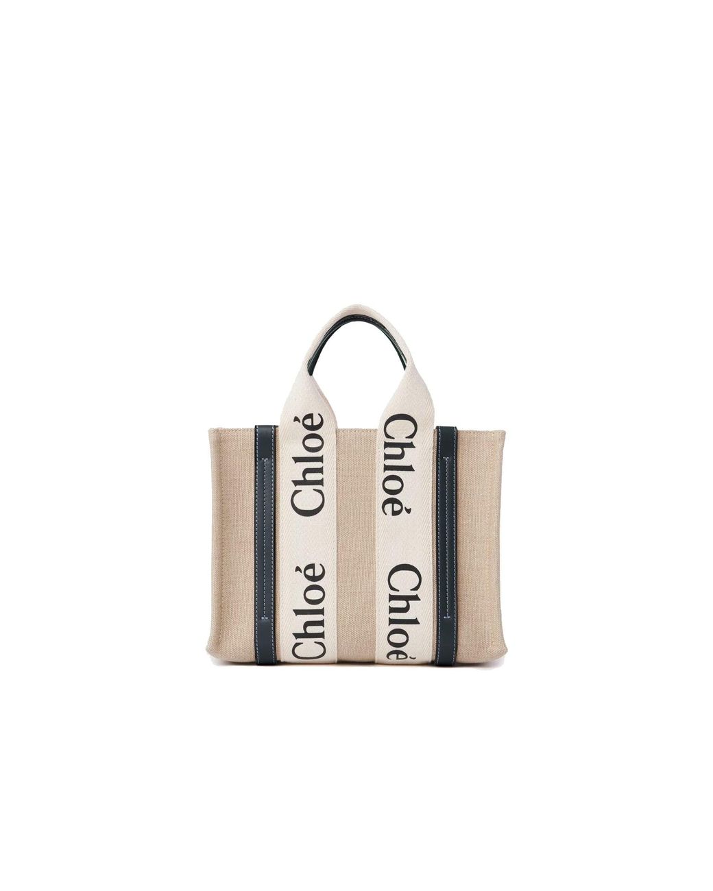 Chloé Metallic Woody Small Tote Bag