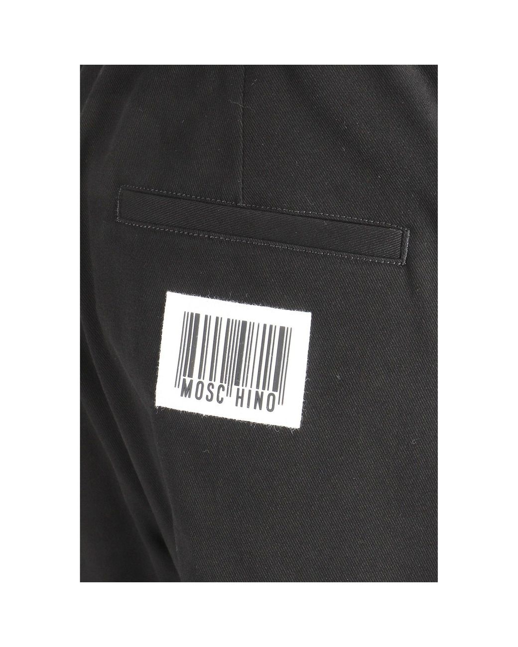 Moschino Black Bar-Code Jogger for men